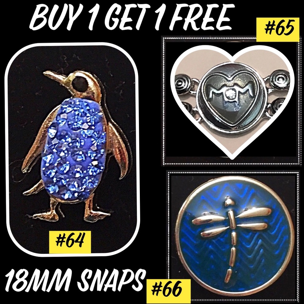 BOGO Snaps fit most brands of 18mm Snap Jewelry